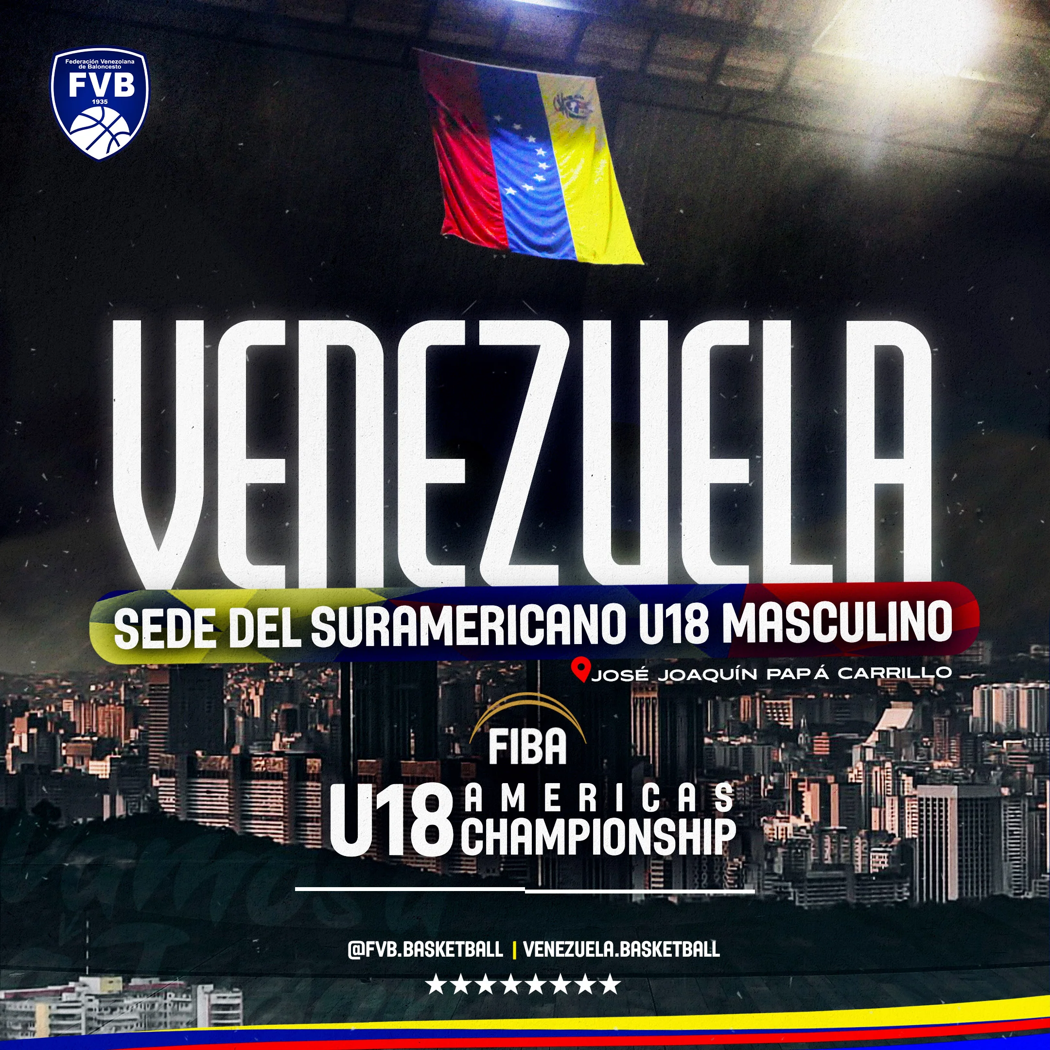 Venezuela será la sede del Campeonato Suramericano Masculino U18 2022