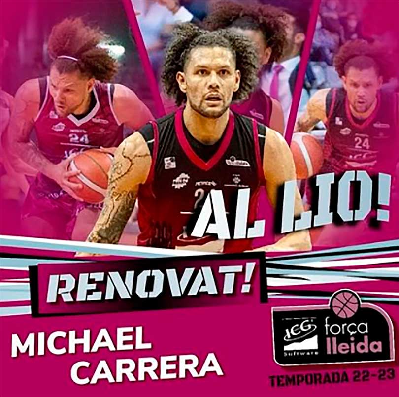 Michael Carrera renovó con el Forca Lleida