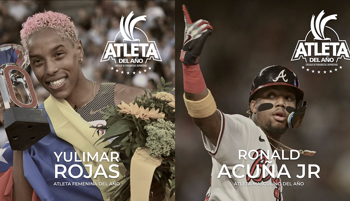 Yulimar Rojas y Ronald Acuña Jr. Atletas del Año 2023